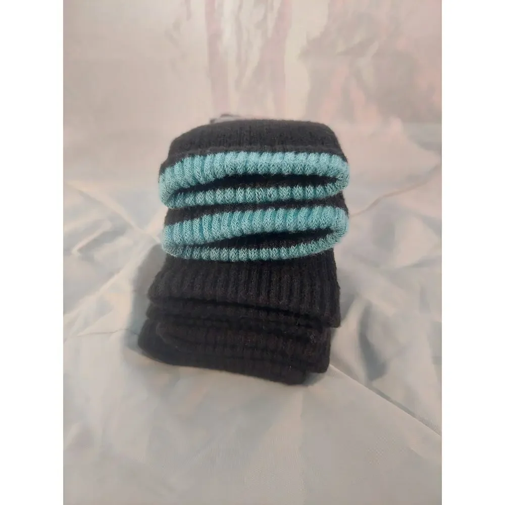Dickies 3pr Steel Toe Blue/black Wool Blend Heavy Thermal Crew Socks SZ 6-12 NWT